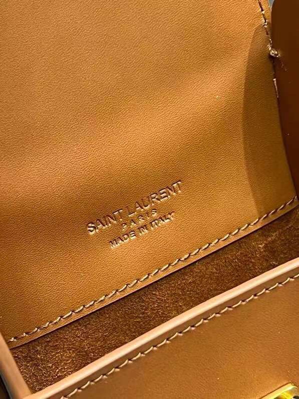 Yves Saint Laurent Calf leather cross-body bag Y567718 brown