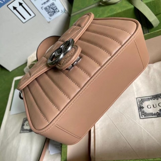 Gucci GG Marmont mini top handle bag 583571 Rose beige