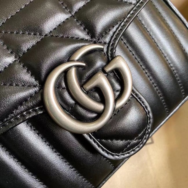 Gucci GG Marmont mini top handle bag 583571 black