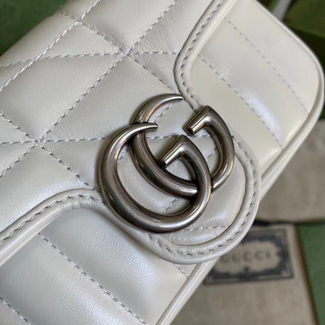 Gucci GG Marmont super mini bag 476433 White