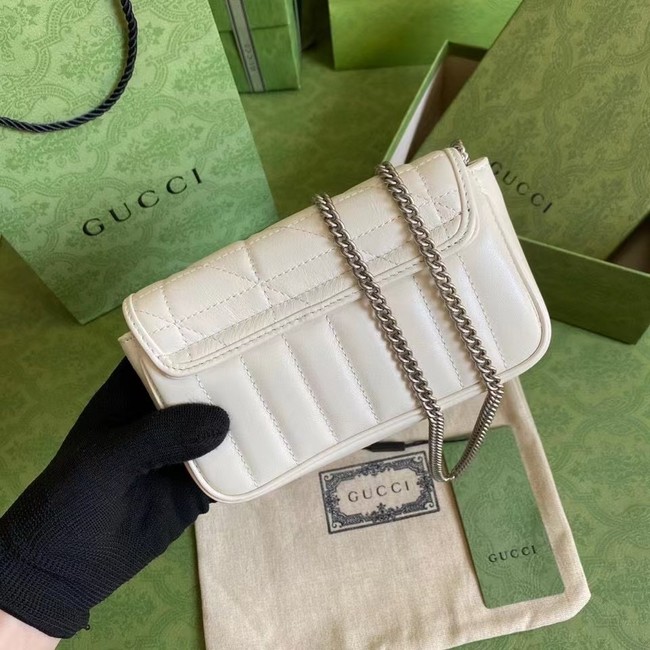 Gucci GG Marmont super mini bag 476433 White