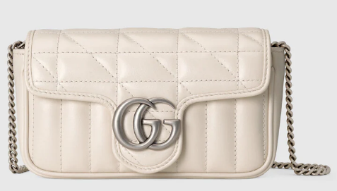 Gucci GG Marmont super mini bag 476433 White