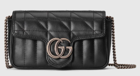 Gucci GG Marmont super mini bag 476433 black