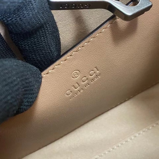Gucci small leather shoulder bag 681483 Rose beige