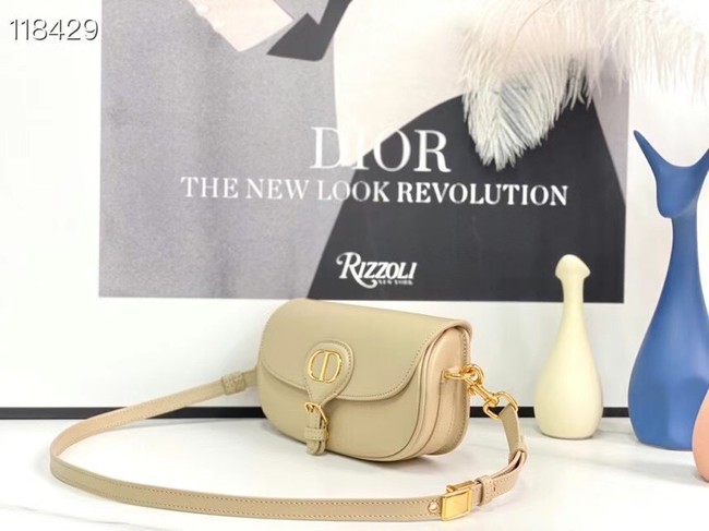 MEDIUM DIOR BOBBY BAG Warm Taupe Box Calfskin M9327 Beige