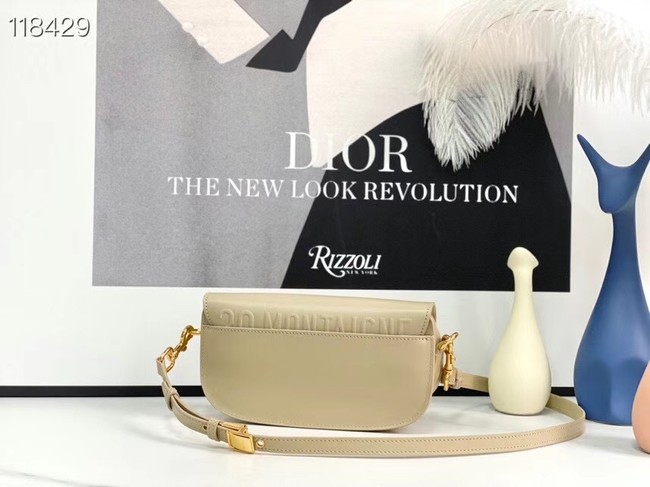 MEDIUM DIOR BOBBY BAG Warm Taupe Box Calfskin M9327 Beige