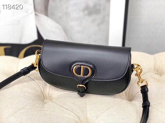 MEDIUM DIOR BOBBY BAG Warm Taupe Box Calfskin M9327 black