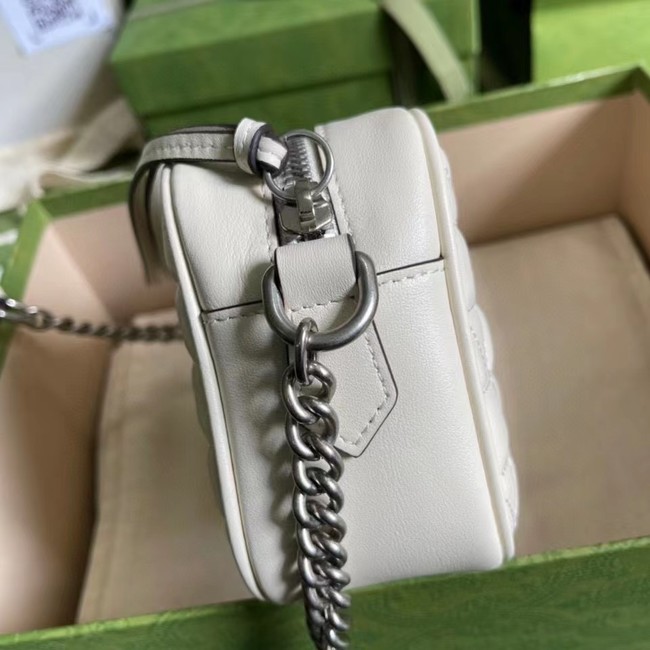 Gucci GG Marmont mini shoulder bag 634936 white