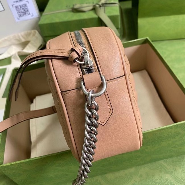 Gucci GG Marmont small shoulder bag 447632 Rose beige
