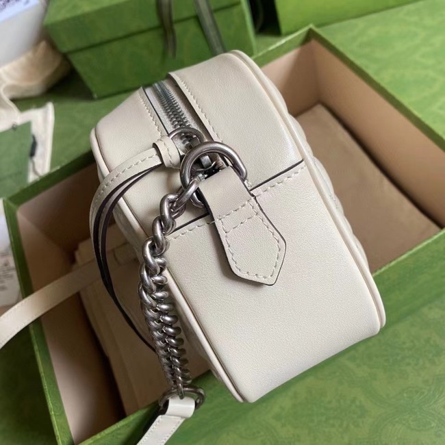 Gucci GG Marmont small shoulder bag 447632 white