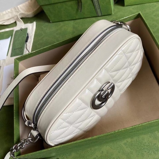 Gucci GG Marmont small shoulder bag 447632 white