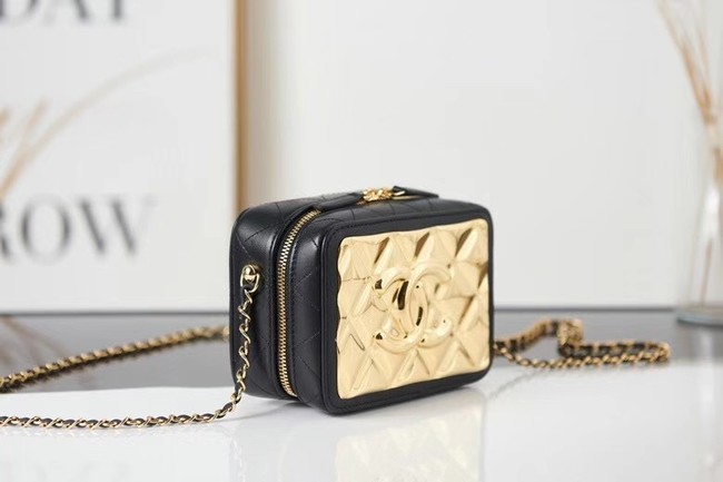 Chanel mini leather Shoulder Bag AP2393 black