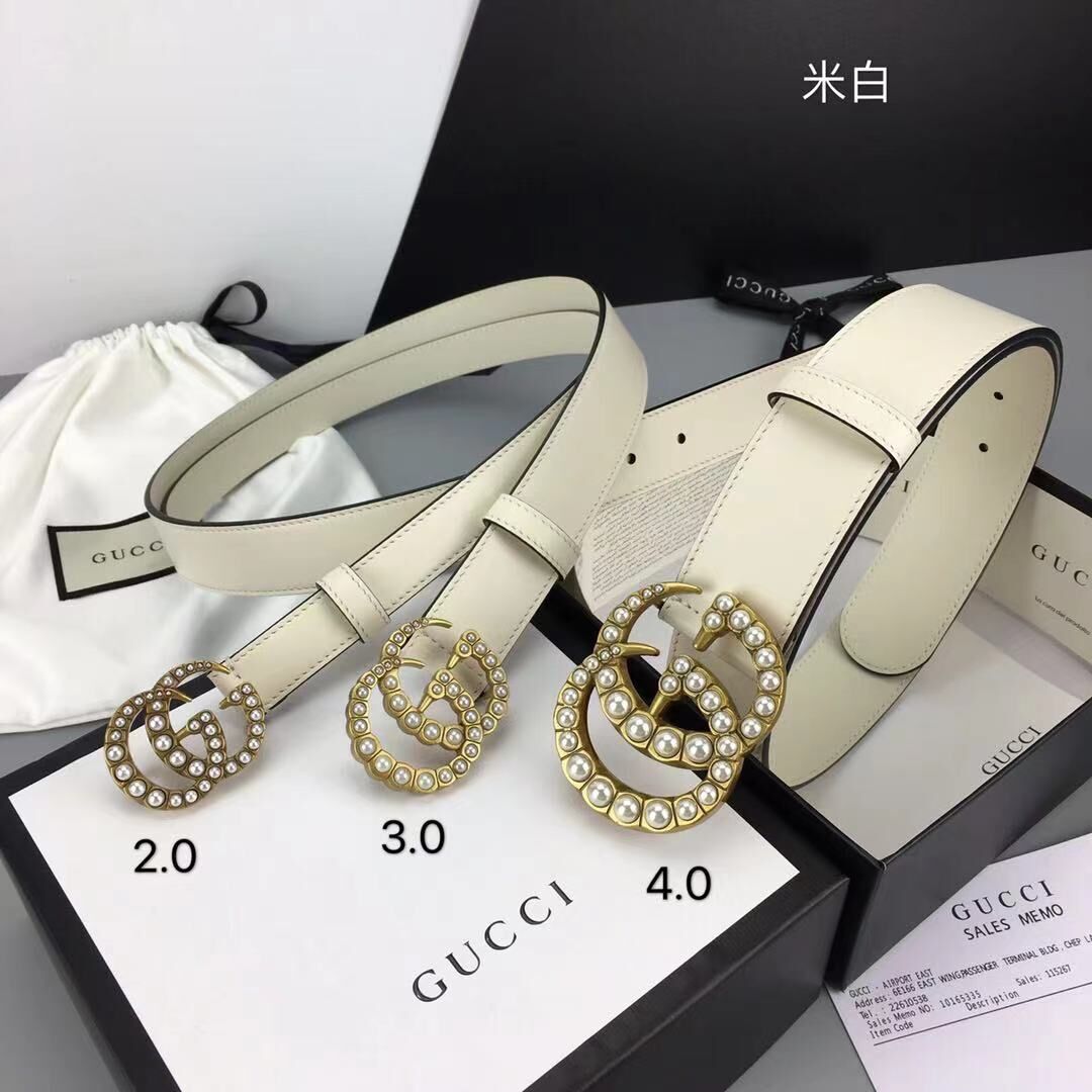 Gucci Belt GB18211 White