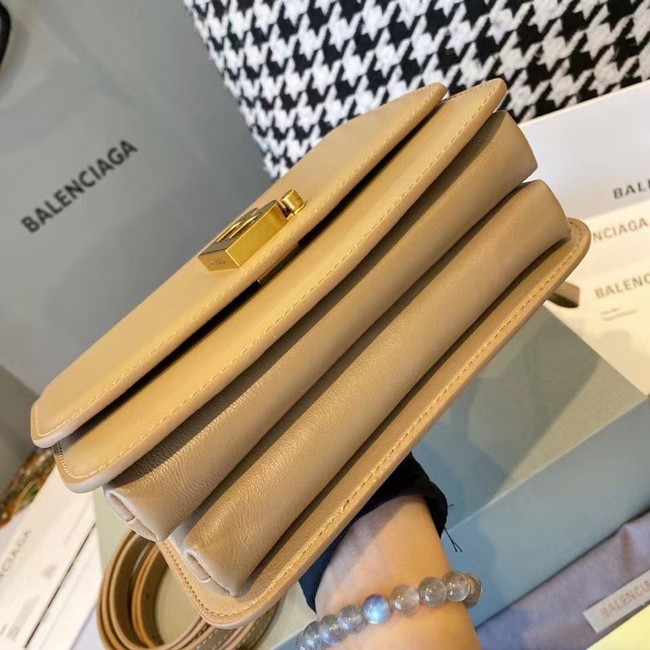 BurBerry Leather Shoulder Bag 80195 apricot