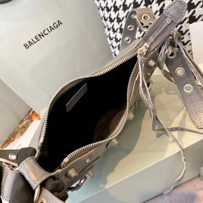 Balenciaga WOMENS LE CAGOLE MEDIUM SHOULDER BAG IN GRAY 27541