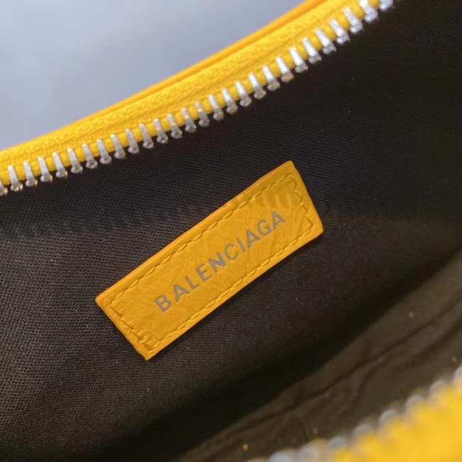 Balenciaga WOMENS LE CAGOLE MEDIUM SHOULDER BAG IN YELLOW 27541