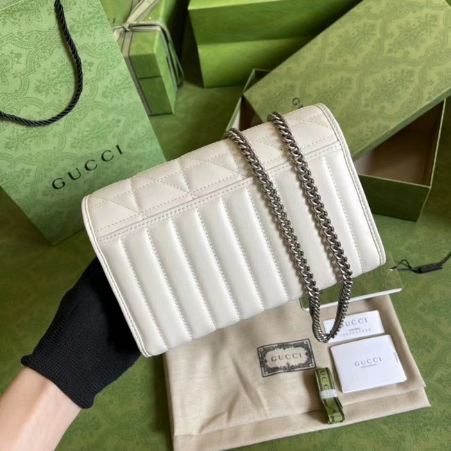 Gucci GG Marmont matelasse mini bag 474575 White