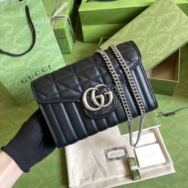 Gucci GG Marmont matelasse mini bag 474575 black