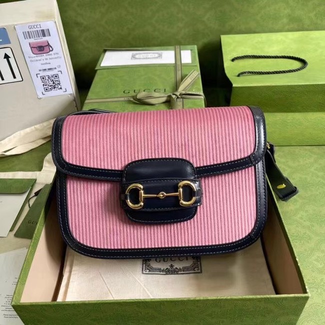 Gucci Horsebit 1955 small bag 602204 pink