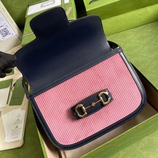 Gucci Horsebit 1955 small bag 602204 pink