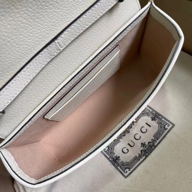 Gucci Padlock berry print mini bag 652683 White