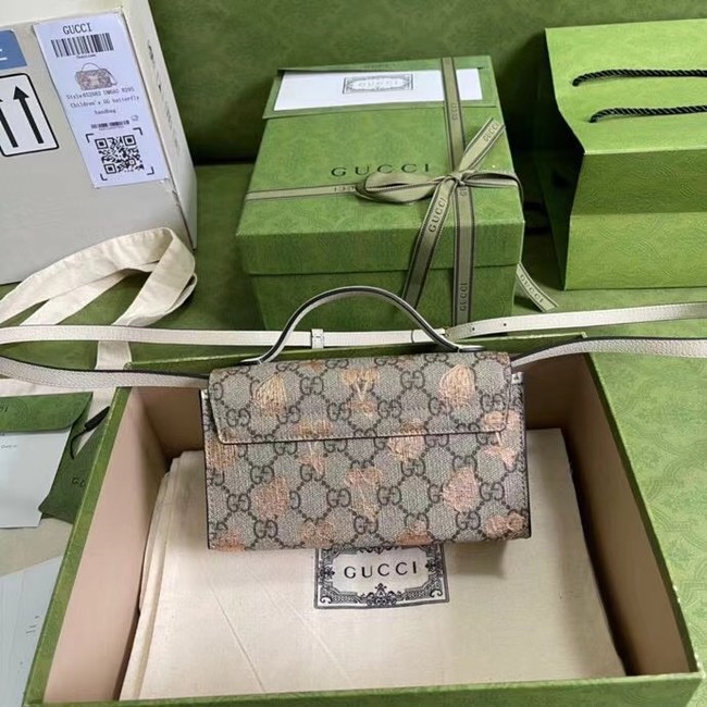 Gucci Padlock berry print mini bag 652683 White