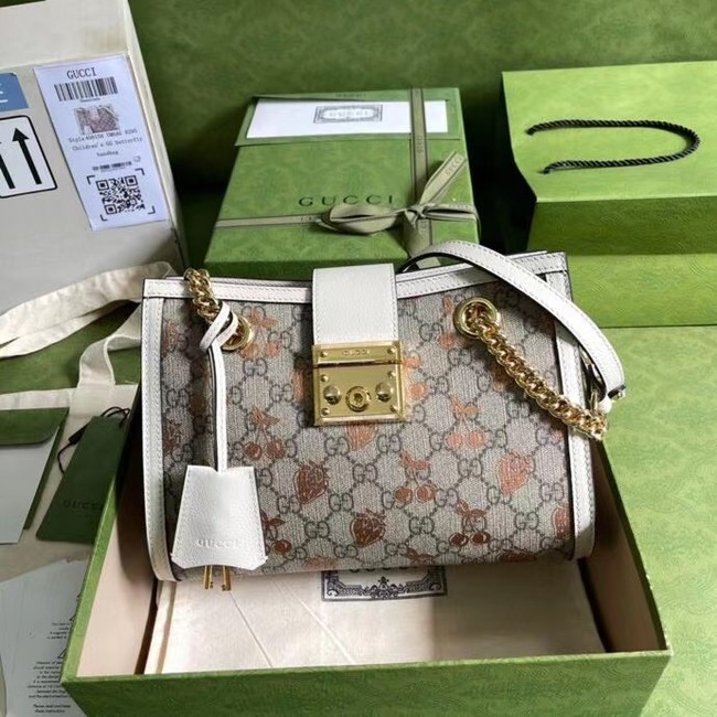 Gucci Padlock small berry tote bag 498156 White