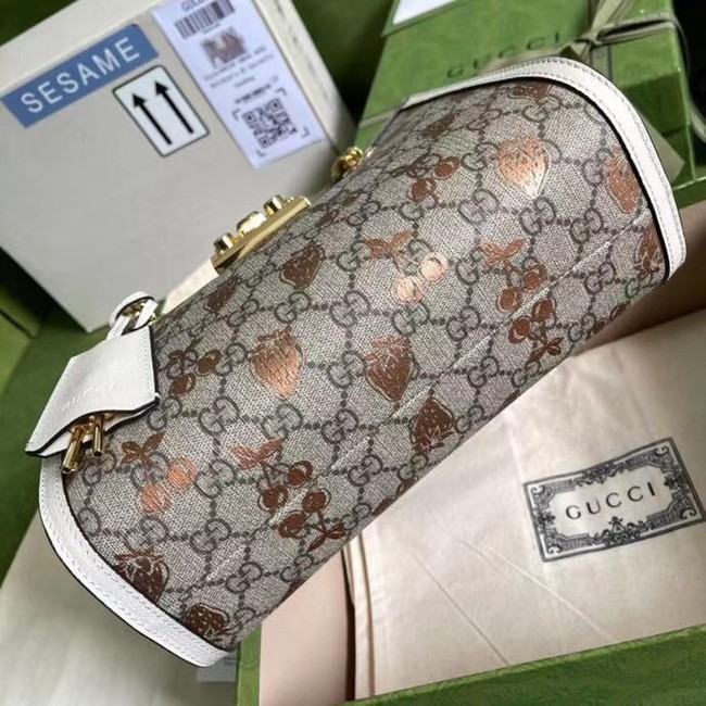 Gucci Padlock small berry tote bag 498156 White