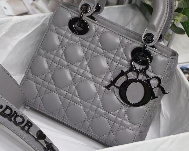 LADY DIOR MY ABCDIOR BAG Cannage Lambskin M0538I gray