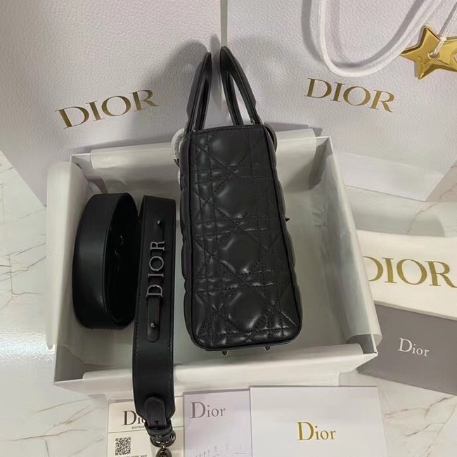 LADY DIOR MY ABCDIOR BAG Cannage Lambskin M0538I black