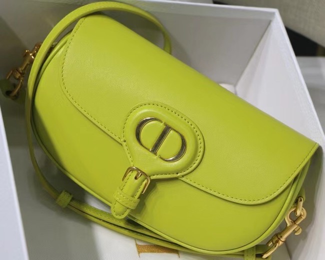 MEDIUM DIOR BOBBY BAG Warm Taupe Box Calfskin M9327 lemon