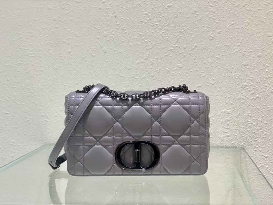 MEDIUM DIOR CARO BAG Gradient Cannage Lambskin M9242WN gray