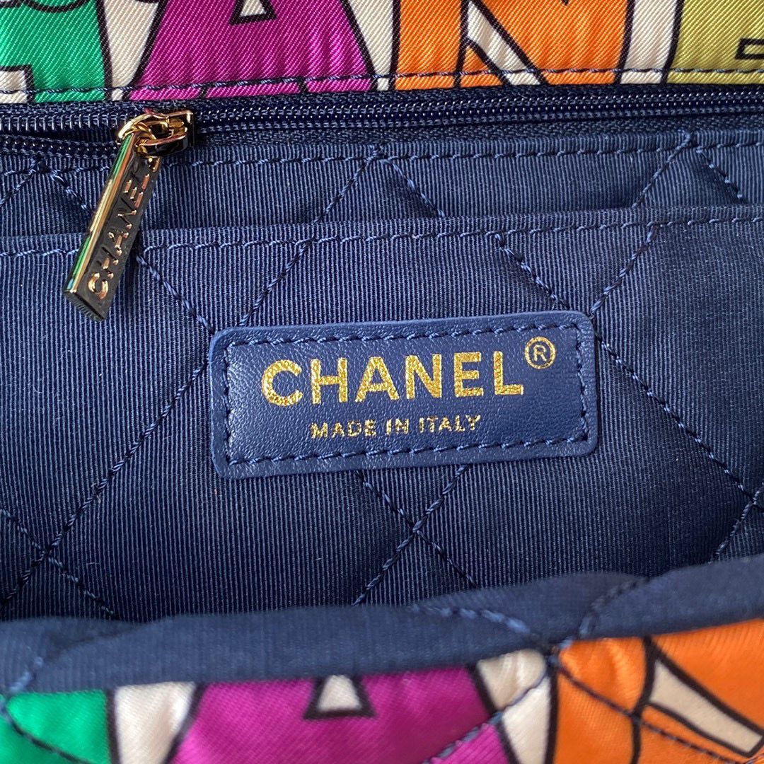 Chanel Colored letters Flap bag AS2897 Rainbow Print 