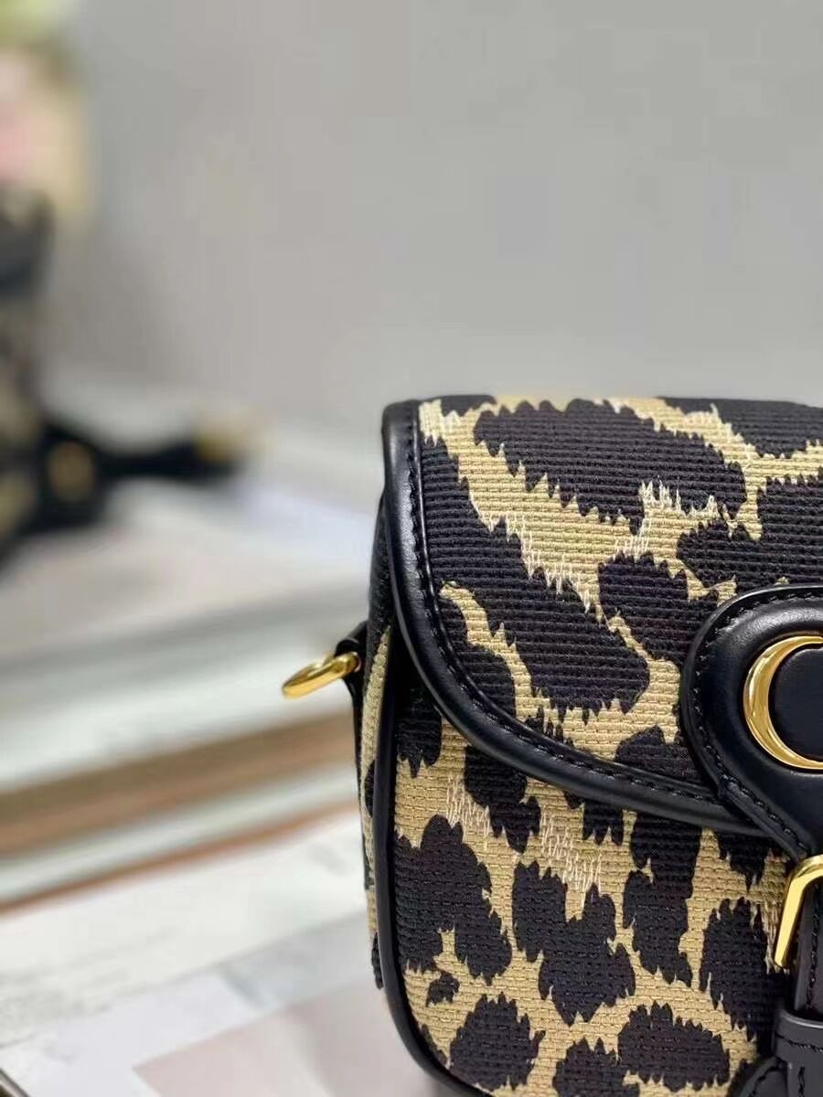 SMALL DIOR BOBBY BAG Beige Multicolor Mizza Embroidery C9269E