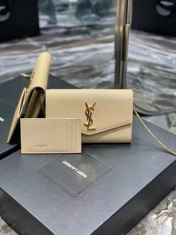 Yves Saint Laurent Calf leather cross-body bag Y707788 BEIGE