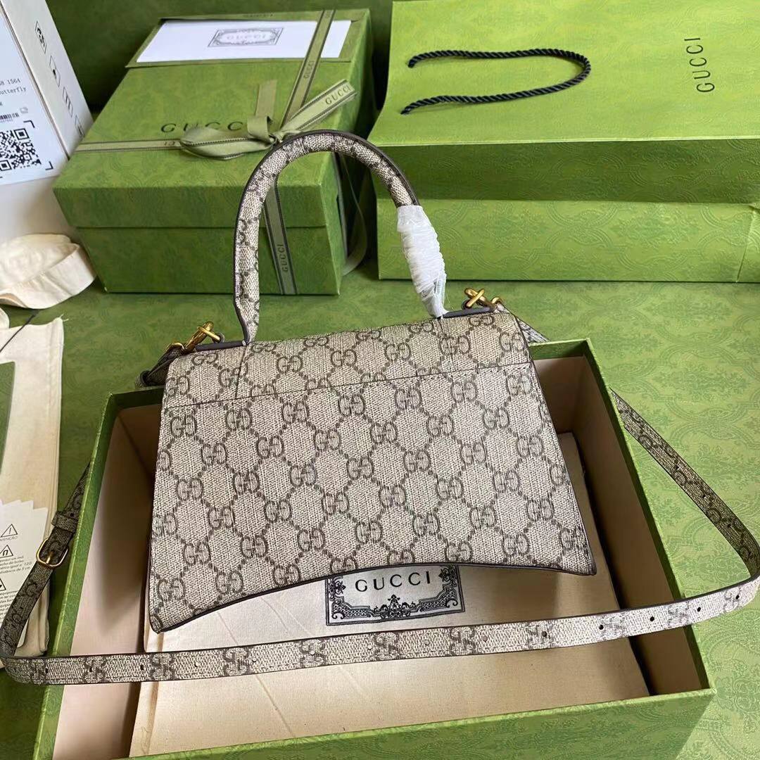 Gucci Hourglass XS Top Handle Bag 28332S gray