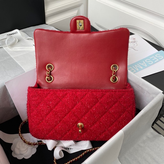 CHANEL MEDIUM FLAP BAG AS2820 red