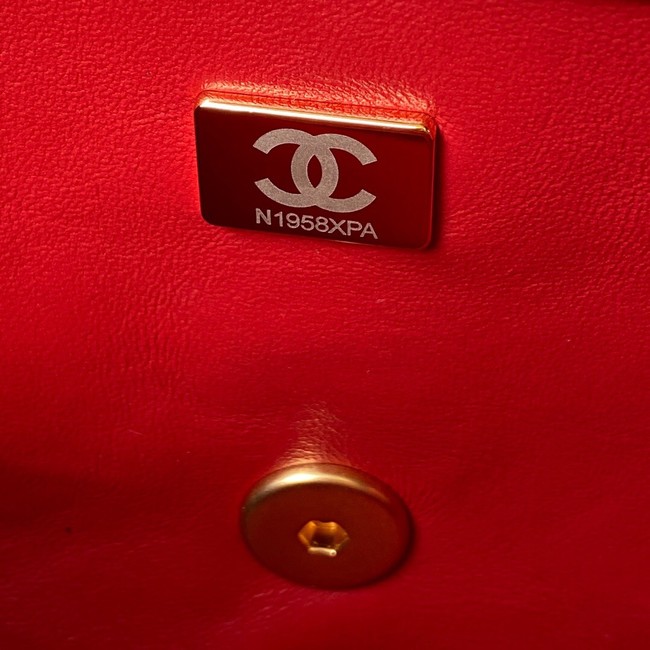 CHANEL MEDIUM FLAP BAG AS2820 red