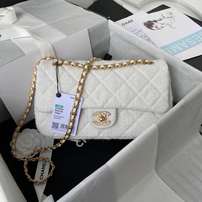 CHANEL MEDIUM FLAP BAG AS2820 white