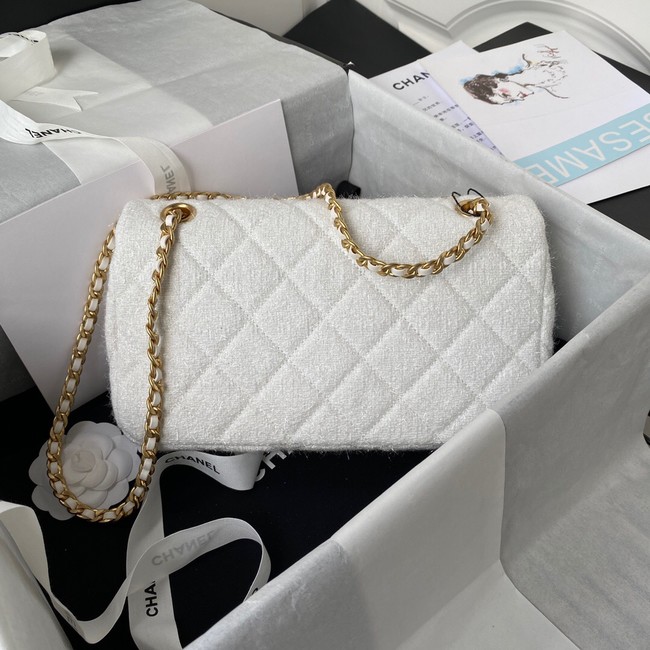 CHANEL MEDIUM FLAP BAG  AS2820 white