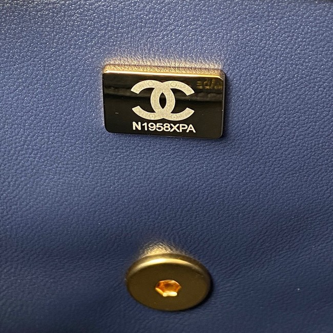 CHANEL SMALL FLAP BAG AS2819 blue