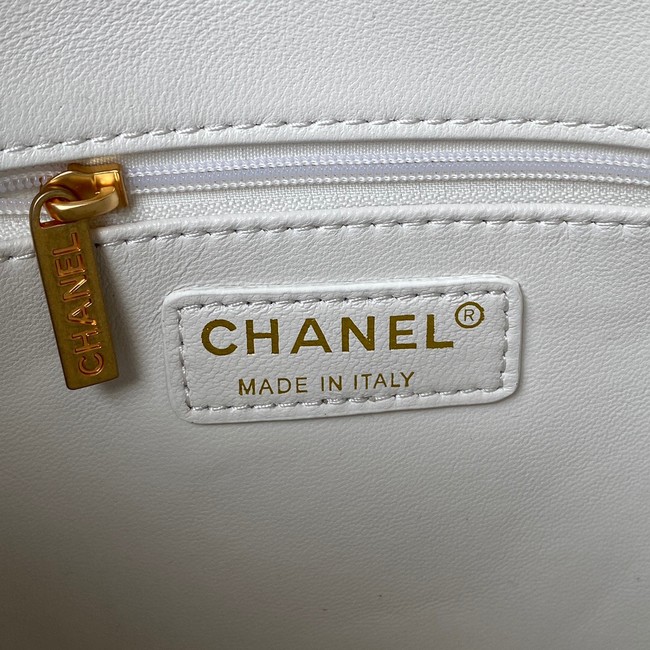 CHANEL SMALL FLAP BAG AS2819 white