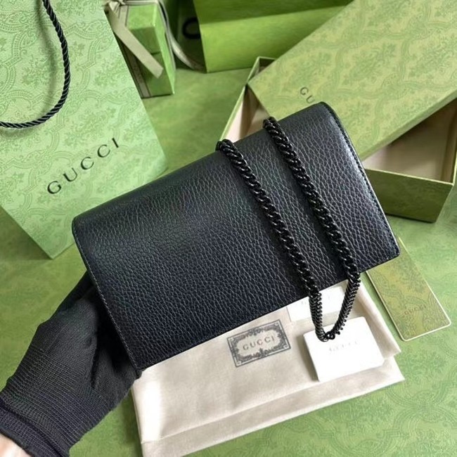 Gucci GG Marmont chain wallet 497985 black