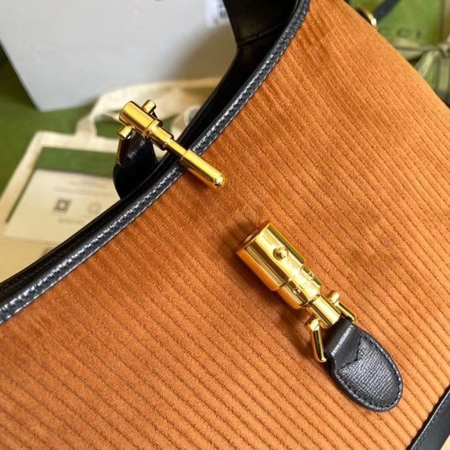Gucci Jackie 1961 small shoulder bag 636706 brown