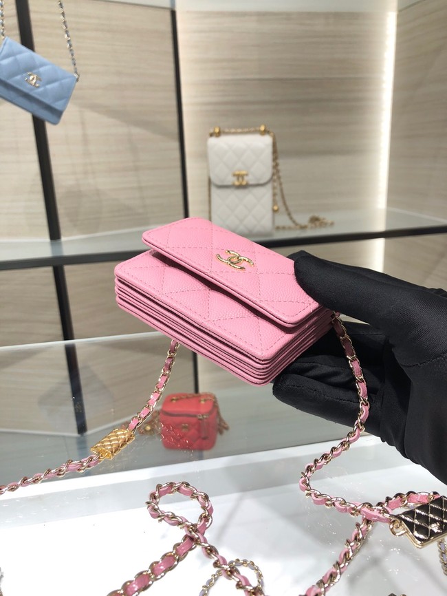 Chanel mini leather Shoulder Bag AP2444 pink