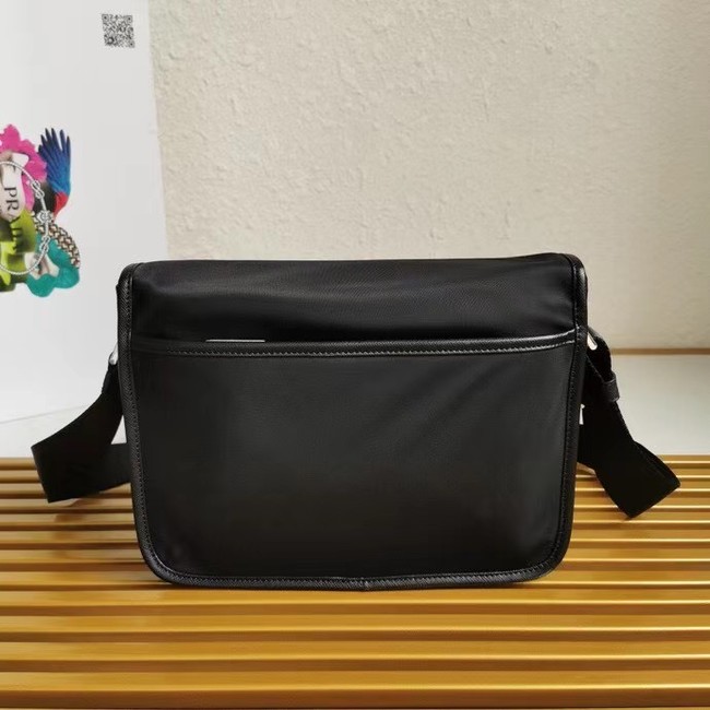 Prada Re-Nylon and Saffiano leather shoulder bag 2VD769 black