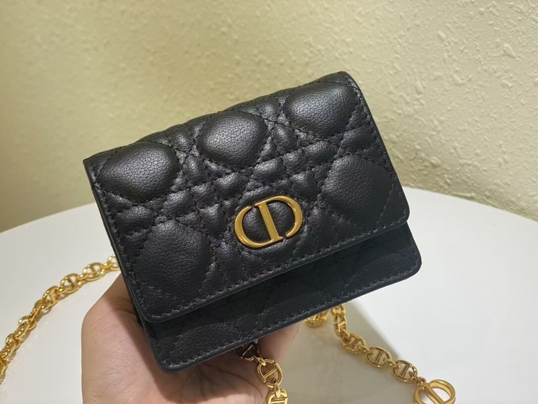 DIOR MINI BOBBY BAG Gradient Cannage Lambskin C0952 black