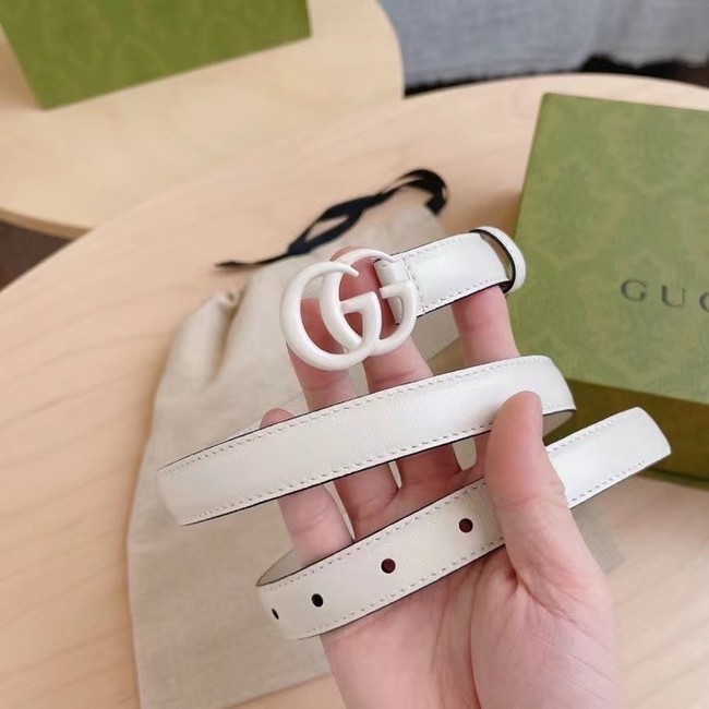 Gucci-ID BELT Raspberry Smooth Calfskin 20 MM B0113UM WHITE