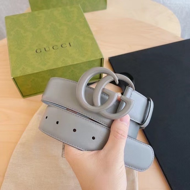 Gucci BELT Raspberry Smooth Calfskin 40 MM B0114UM GRAY	