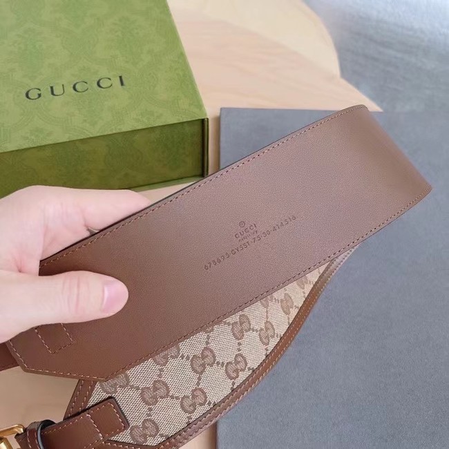 Gucci Belt with leather 625854 Brown